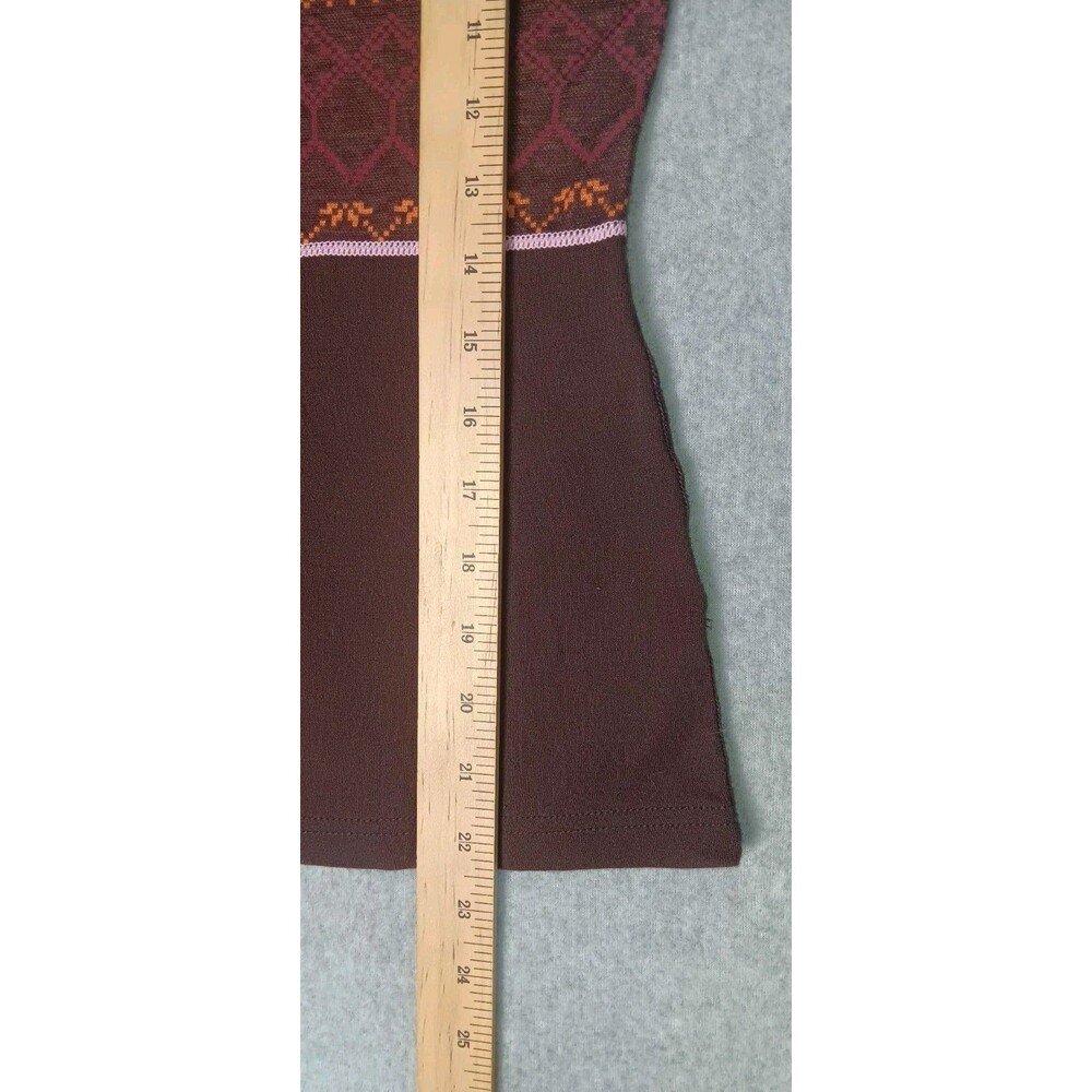 Kari Traa Perle Wool Blend Long Sleeve Base Layer XS Jacquard Knit Nordic Style - Picture 9 of 13